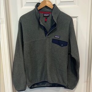 Patagonia Charcoal and Navy Snap-T Fleece